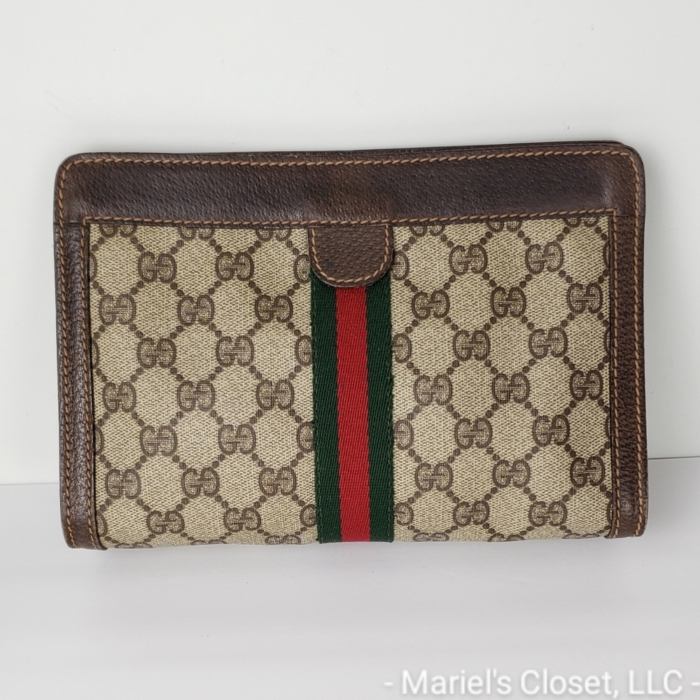 Authentic Gucci GG Shelly Makeup Bag #2533M